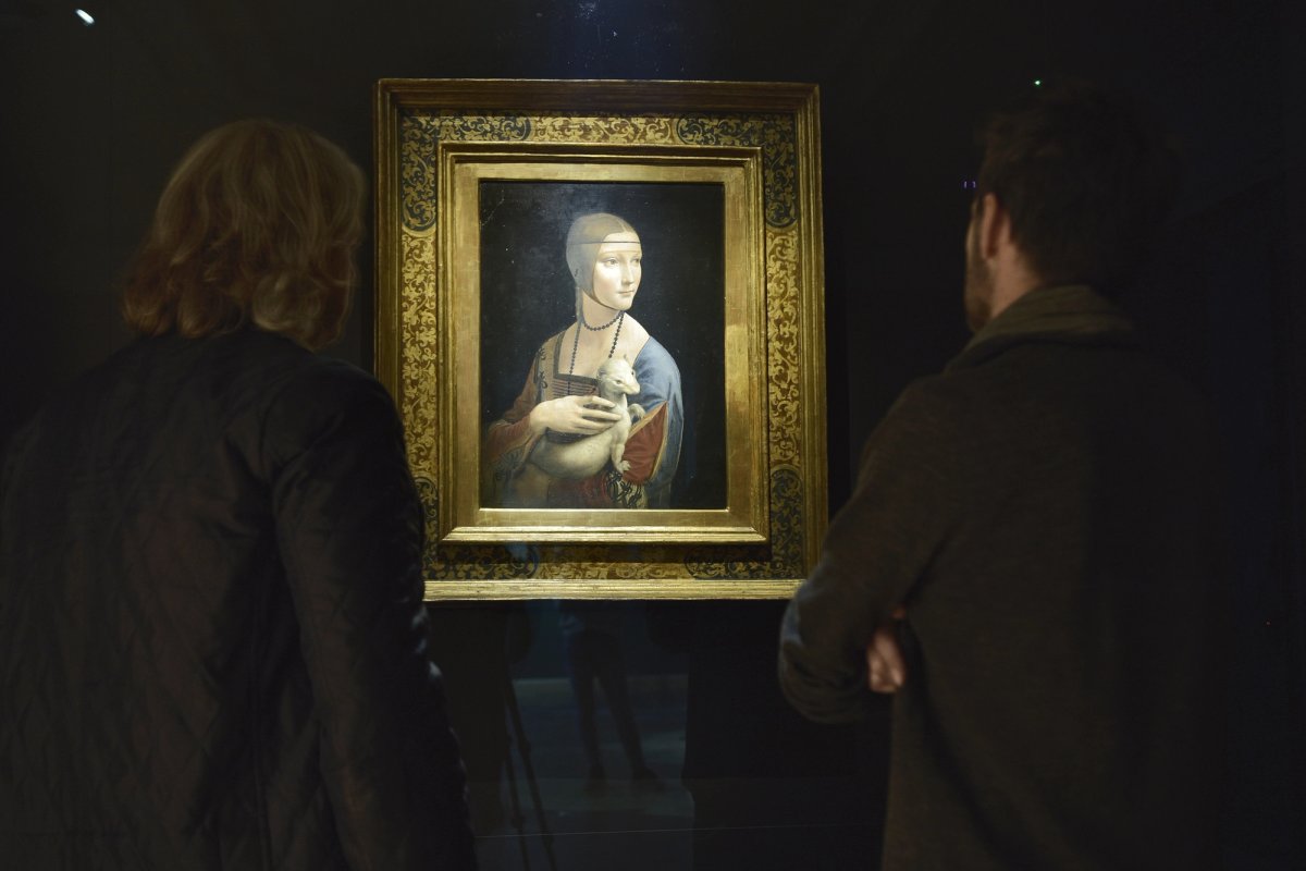 Portrait of Cecilia Gallerani, (‘Lady with the Ermine’,) (around 1490) at Czartoryski Museum
Photo: Albin Marciniak