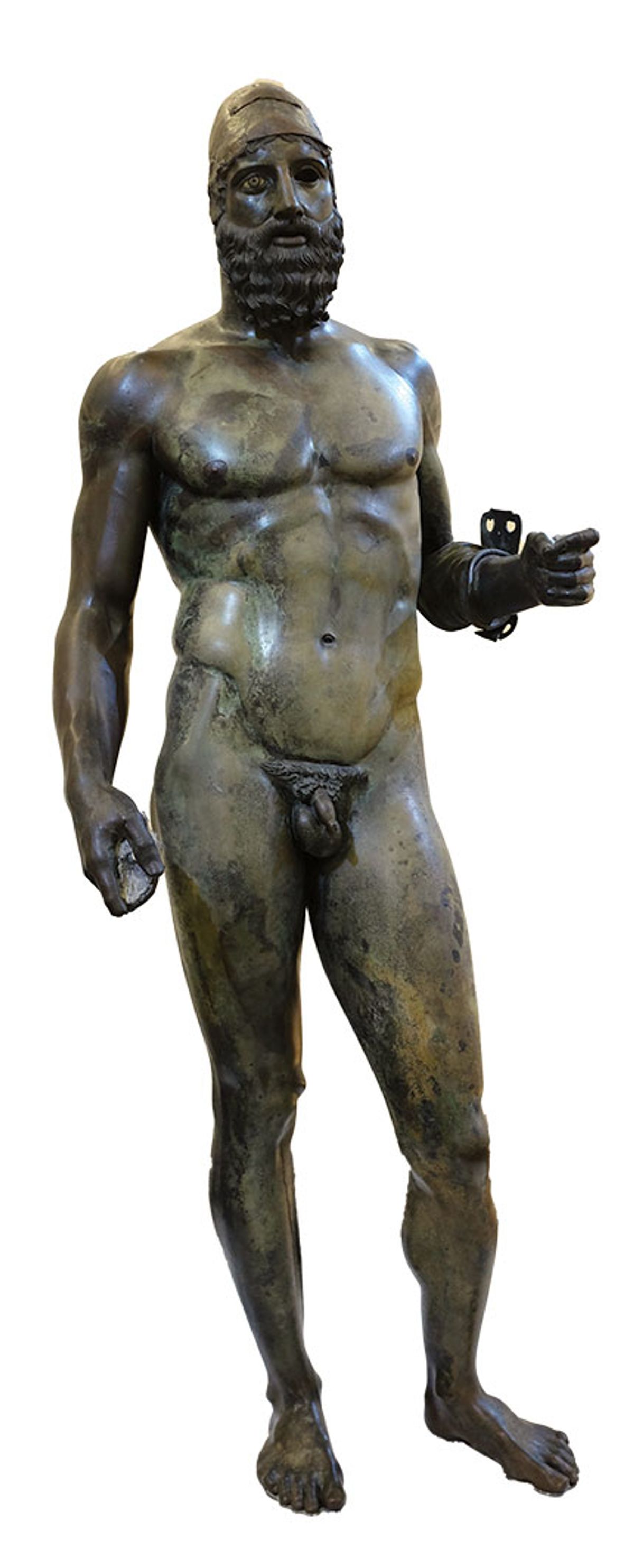 One of the remarkable Greek statues found in the sea off the Italian coast in 1972 by an amateur diver © Alexander van Loon