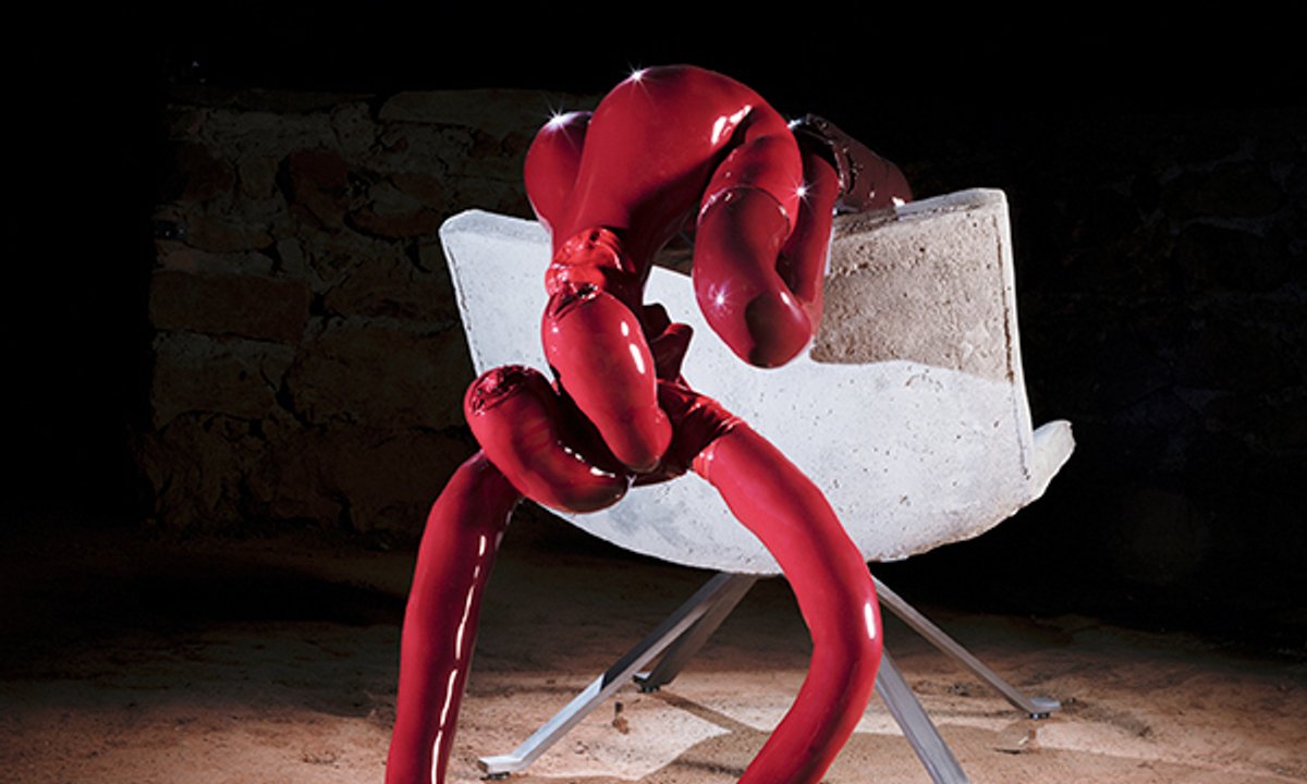 Comment | I went to see Sarah Lucas and Damien Hirst sculptures in an ancient UK cave system-and it was eerily brilliant