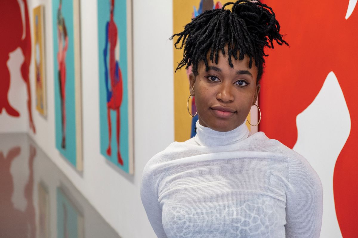 Tschabalala Self: “I don’t think you can ever separate yourself from your lived experience” Photo: Joshua Cobb; Courtesy of the artist and Pilar Corrias