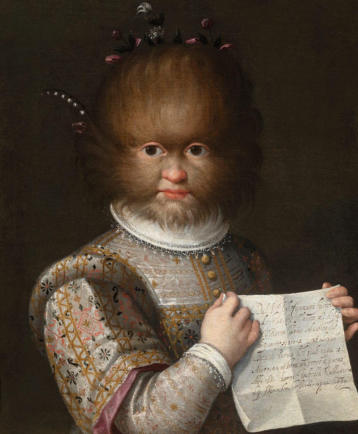 Portrait of Antonietta Gonzales (around 1595) by Lavinia Fontana
Courtesy of Rob Smeets Old Master Paintings