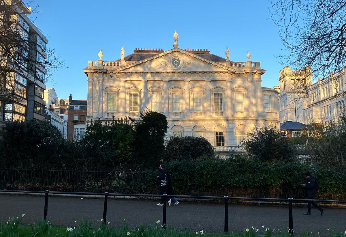 Spencer House, London, built for the first Earl Spencer in 1756-66, looks over Green Park and towards Buckingham Palace Louis Jebb