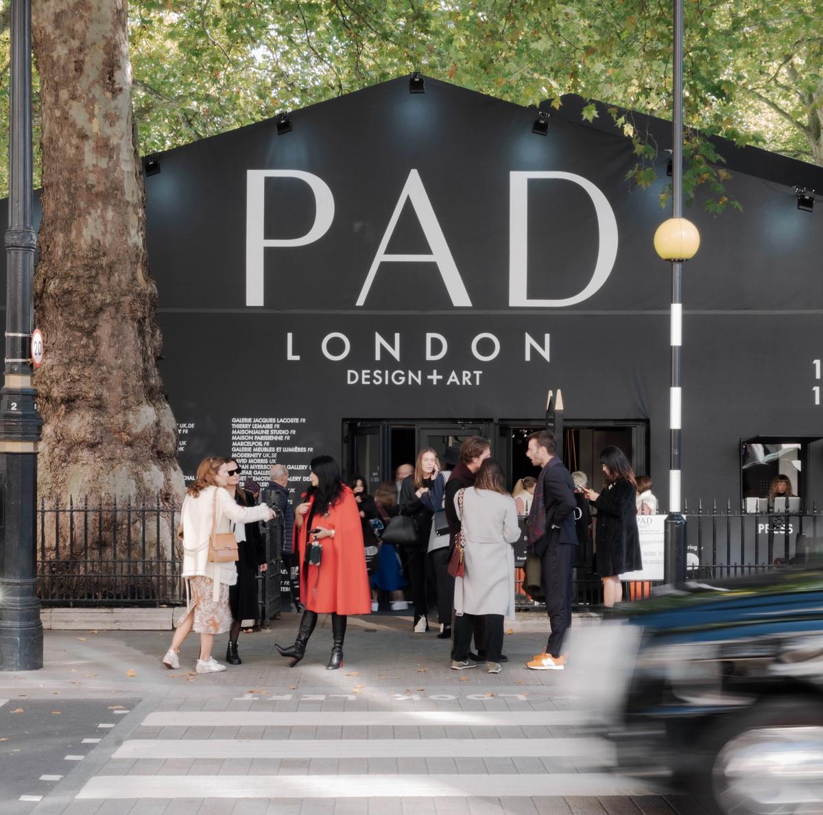 PAD London takes place every October in a temporary tent in London's Berkeley Square