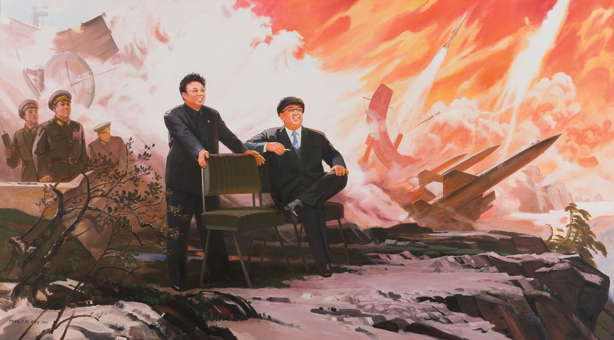 The Missiles (1994-2004) by North Korean artist Pak Yong Chol Photo: Sigg Collection; © The artist