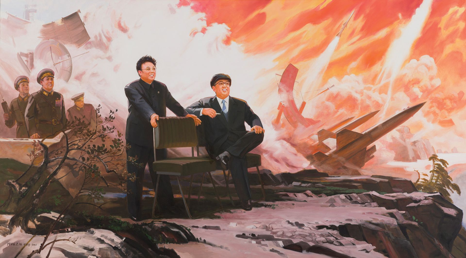The Missiles (1994-2004) by North Korean artist Pak Yong Chol Photo: Sigg Collection; © The artist