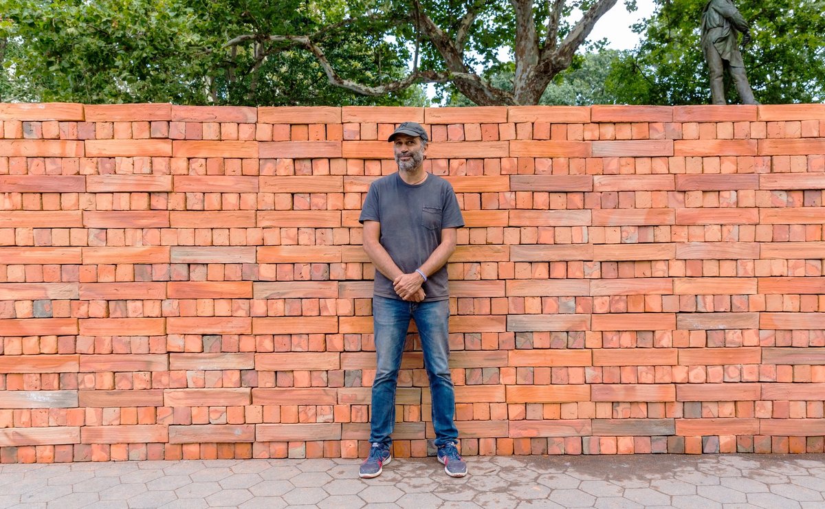 Bosco Sodi with Muro (2017) Photo Robert Castagna, Courtesy of Studio Bosco Sodi