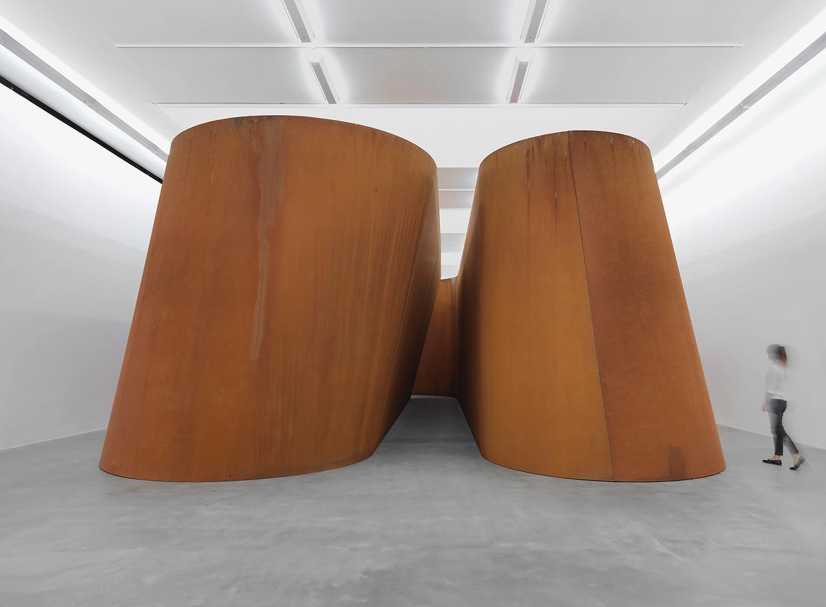Richard Serra exhibition in 2016 installed at Gagosian's Britannia Street space in London
Courtesy of Gagosian Gallery
