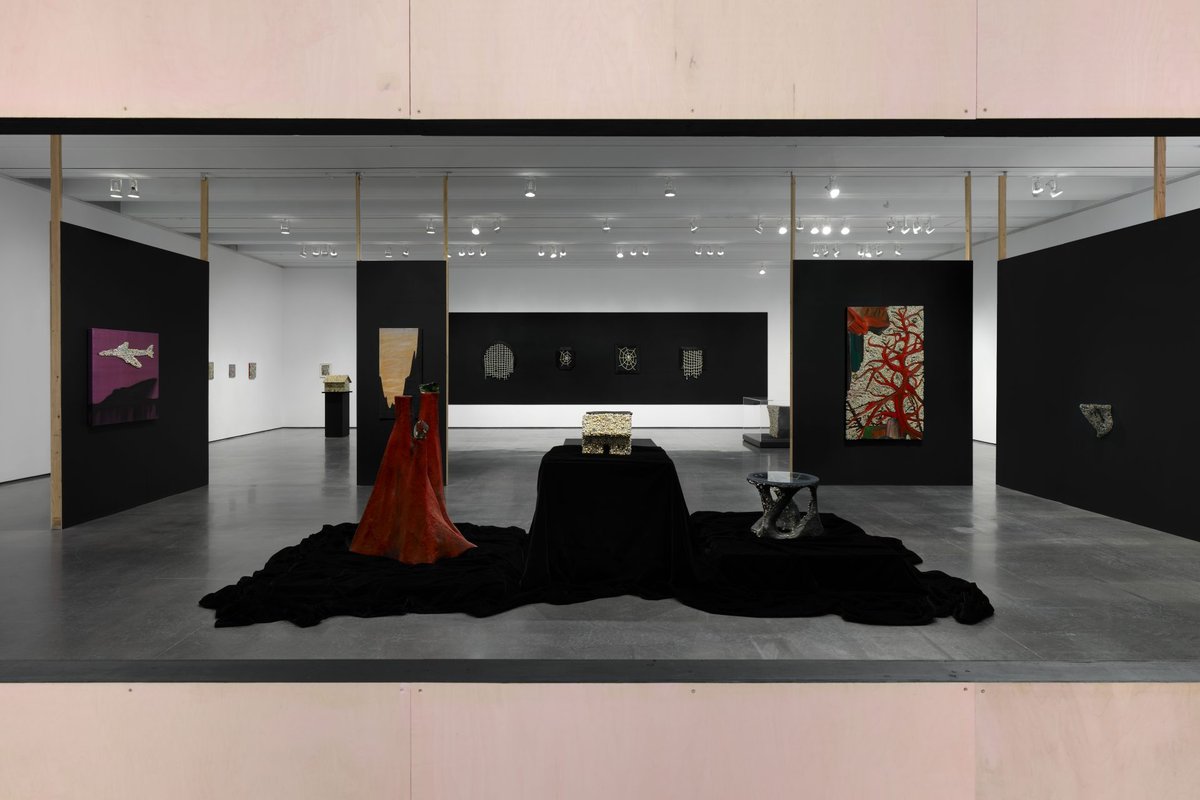 Installation view of Arch Connelly: Straighten Your Wig and Pray, Aspen Art Museum, Colorado, 2026 Photo: Paul Salveson, courtesy Aspen Art Museum