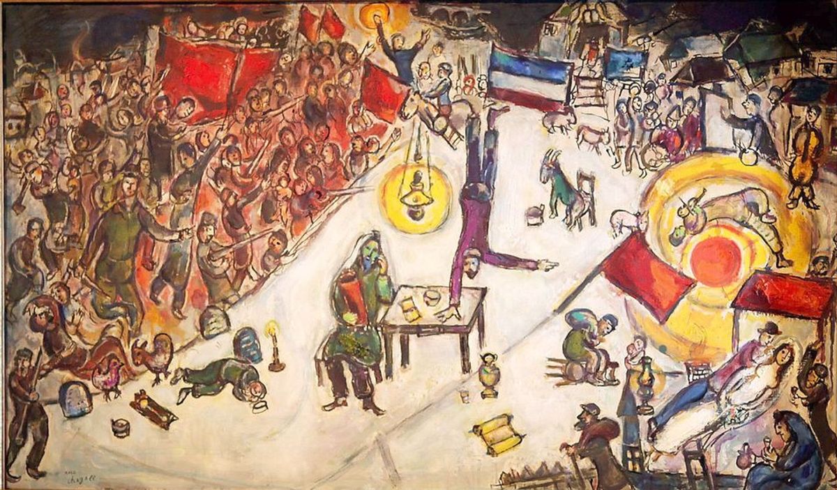 Marc Chagall's La Revolution, one of the paintings allegedly sold by Matthew Green 
