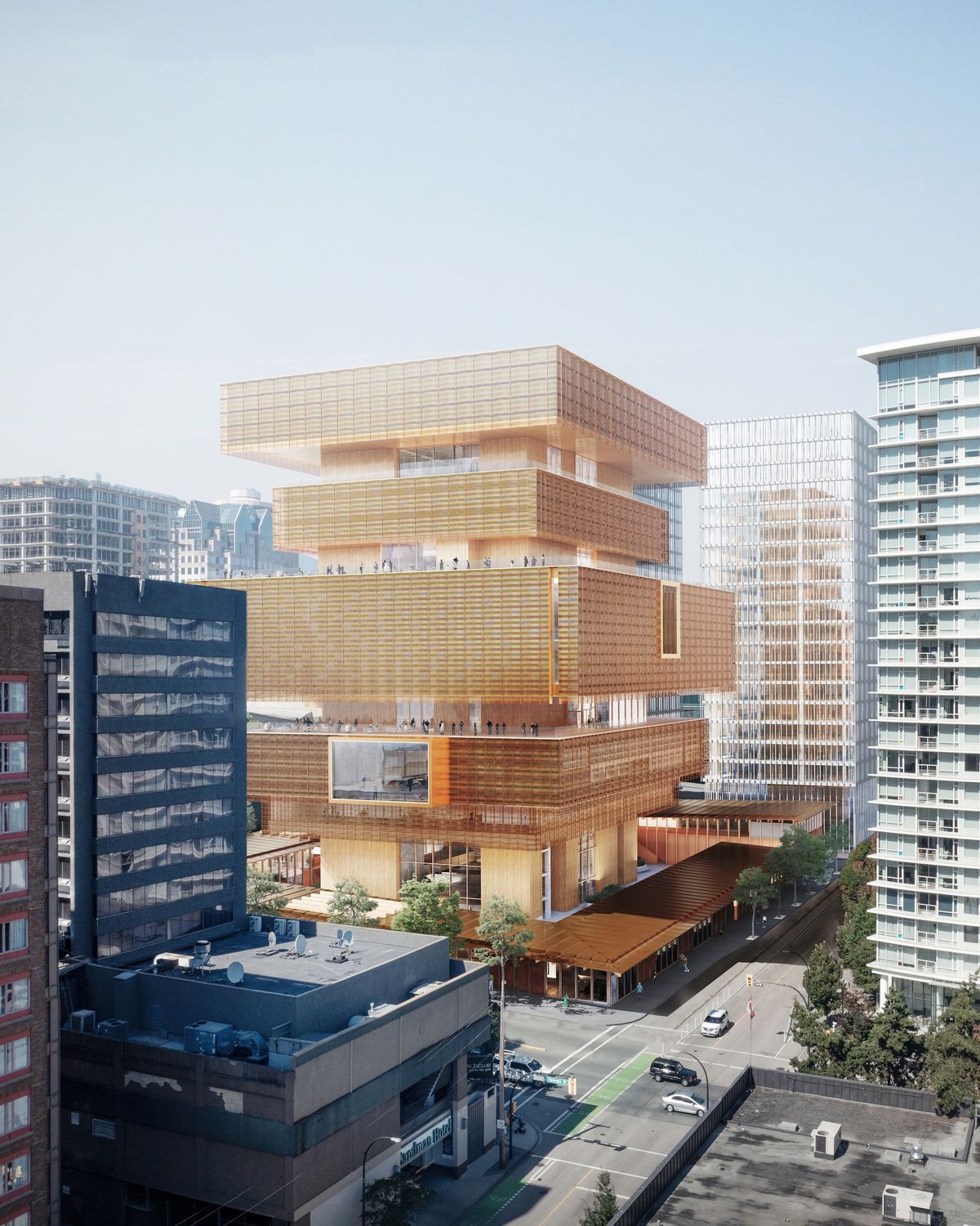 Rendering of the now-abandoned design for a new Vancouver Art Gallery building, by Herzog & de Meuron © Herzog & de Meuron