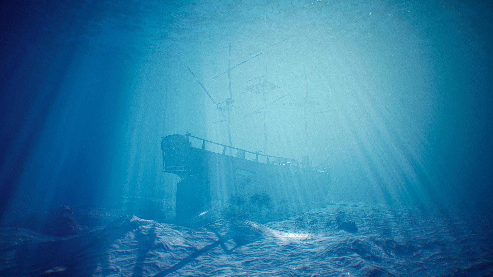 An still from an animation on the Australian National Maritime Museum's Deep Dive website, which shows the scuttling of the Endeavour Courtesy of the Australian National Maritime Museum