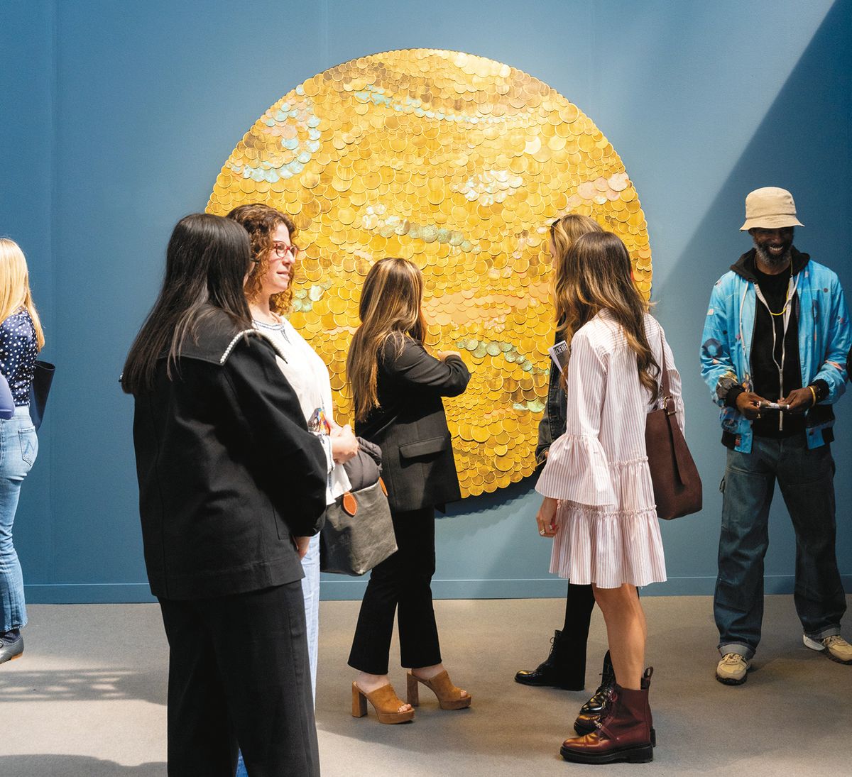 James Cohan gallery’s stand was devoted to Tuan Andrew Nguyen; on VIP day, one of the artist's mobile works was bought by Moderna Museet in Stockholm for $185,000 and another by an unnamed US institution for $125,000 of Art Steven Molina Contreras