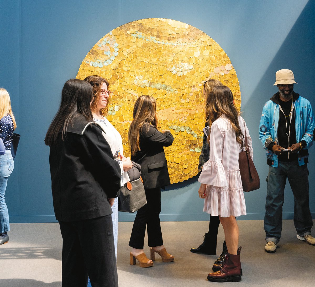 James Cohan gallery’s stand was devoted to Tuan Andrew Nguyen; on VIP day, one of the artist's mobile works was bought by Moderna Museet in Stockholm for $185,000 and another by an unnamed US institution for $125,000 of Art Steven Molina Contreras