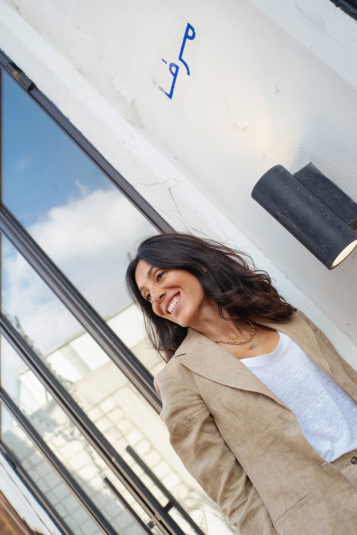 Joumana Asseily outside her gallery Marfa' Projects in Beirut

Courtesy of Marfa' Projects