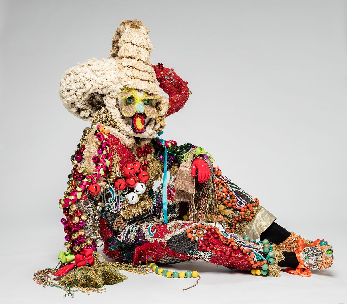 Raúl de Nieves includes Catholic and Mexican motifs in his work, such as Fina Wisdom (2019)
Courtesy the artist