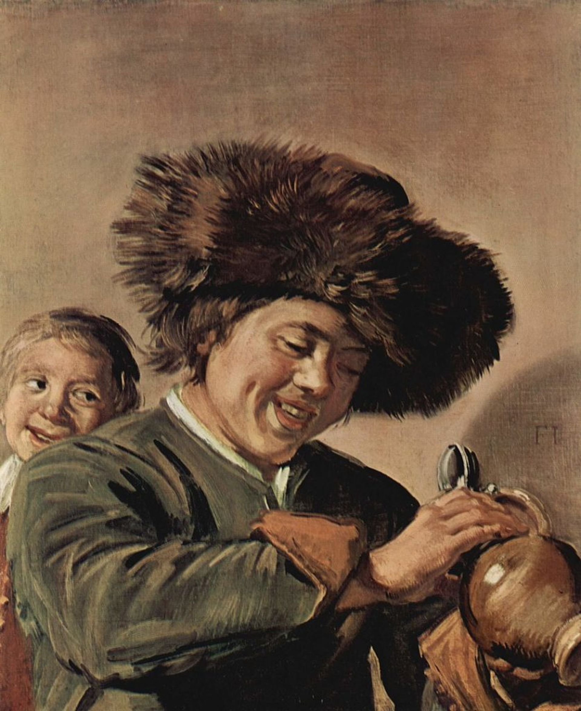 Frans Hals, Two Laughing Boys with a Mug of Beer (around 1626) 