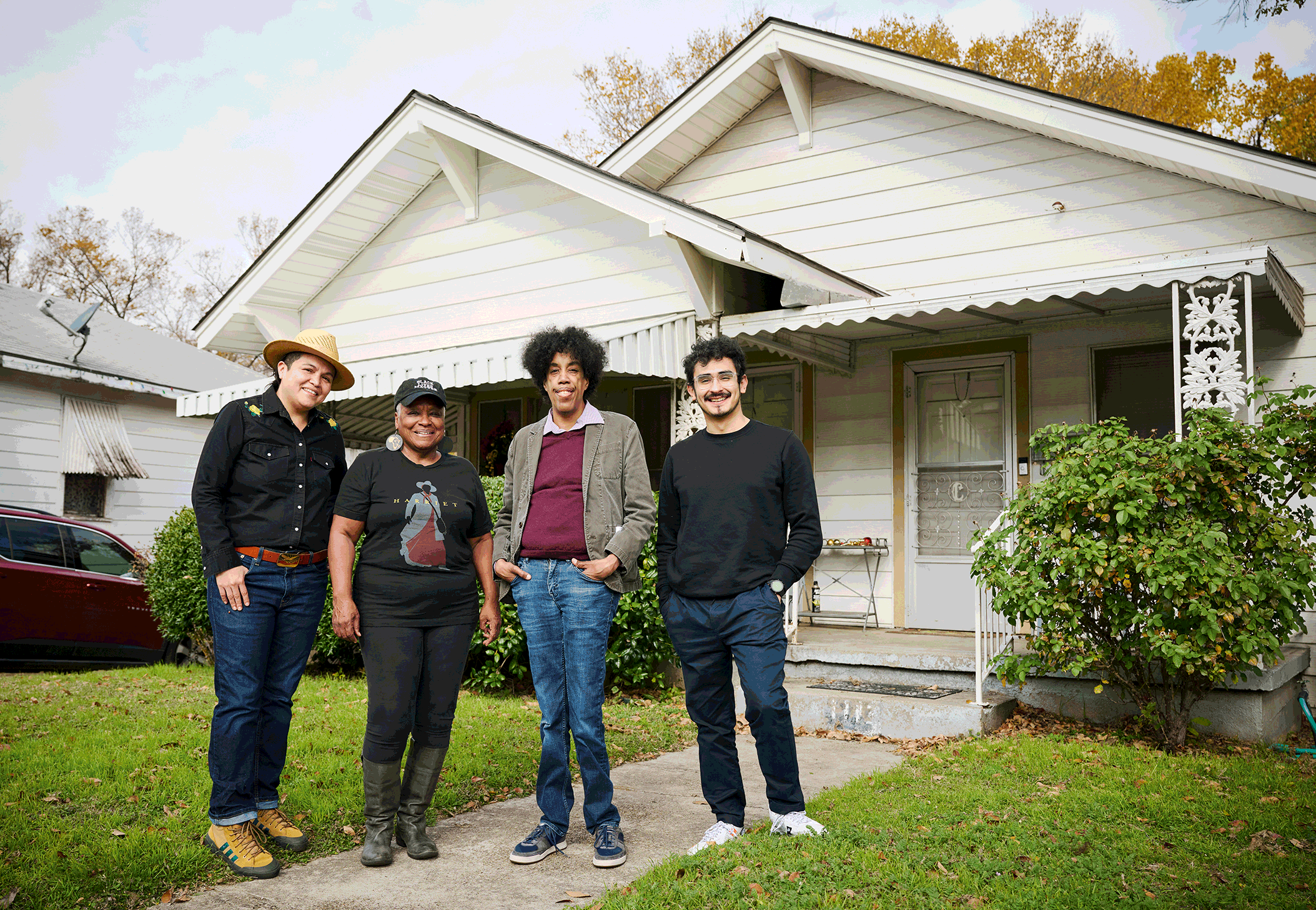 The Urban Historical Reclamation and Recognition Collective (from left to right: Ángel Faz, Vicki Meek, Jonathan Norton and Christian Vazquez) is bringing the Tenth Street neighbourhood’s story to life in Dallas

Photo: Jonathan Zizzo. Courtesy Nasher Sculpture Center