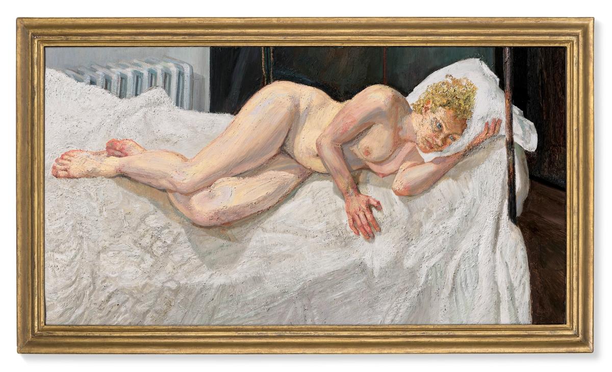 Lucian Freud's Ria, Naked Portrait (2006-07, £10m-£15m) will be offered at Christie's in London next month
Courtesy of Christie's