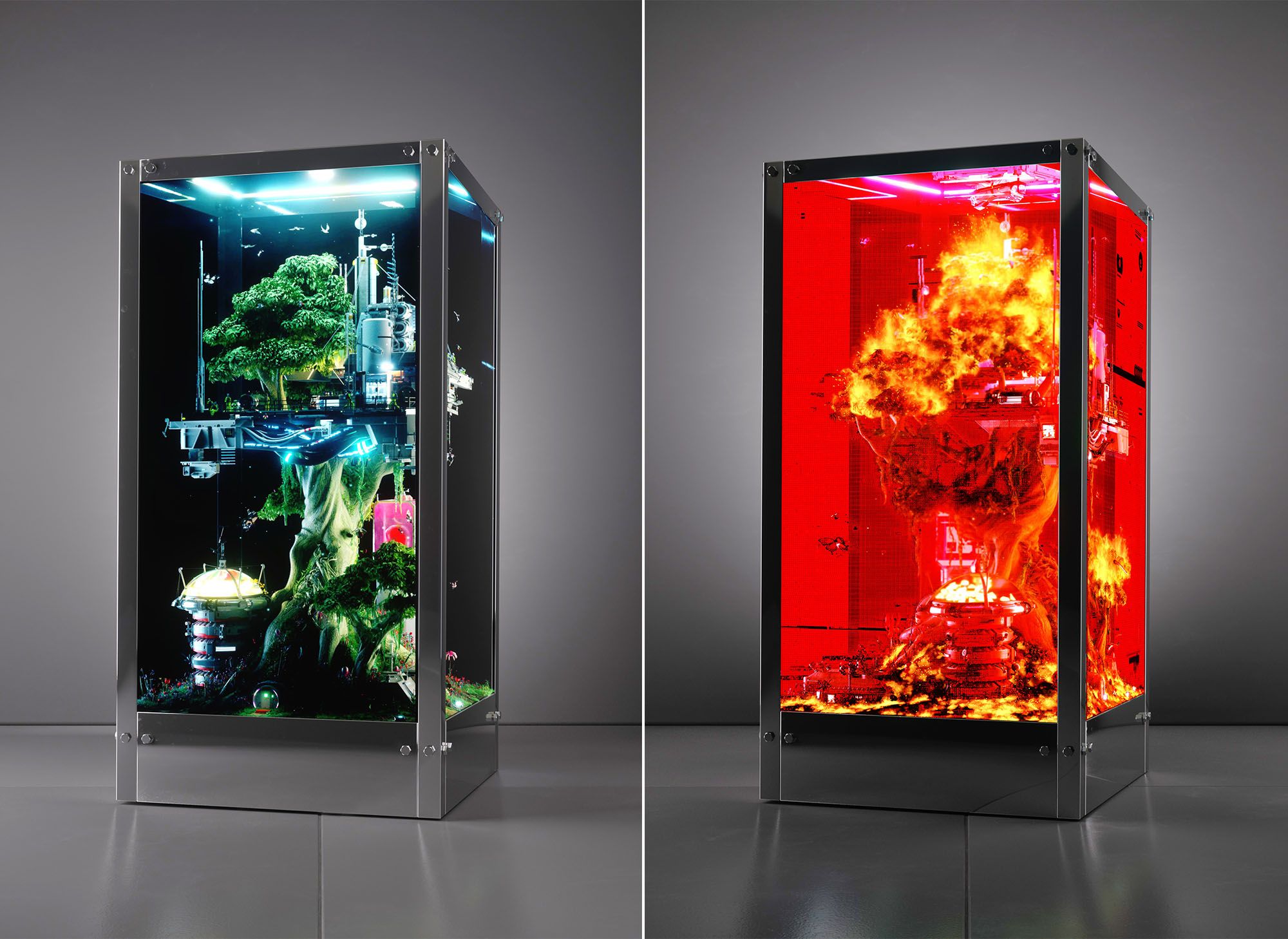 Beeple unveils generative work with an urgent environmental message