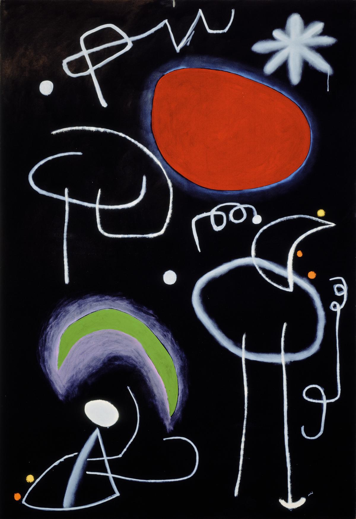 Joan Miró, Painting (1953). © Successió Miró / Artists Rights Society (ARS), New York / ADAGP, Paris 2021. Photo: Dave Ulmer.
