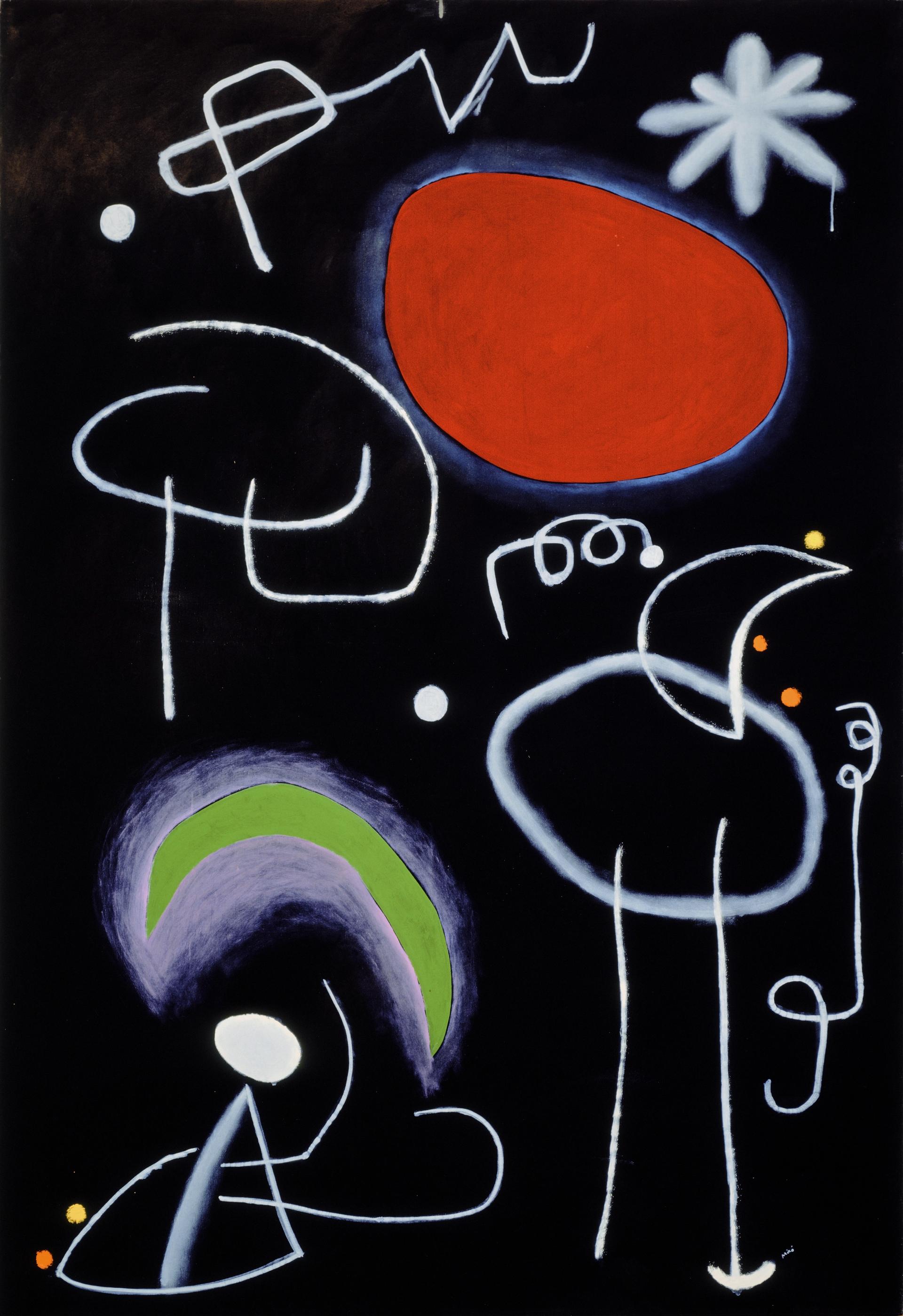 Joan Miró, Painting (1953). © Successió Miró / Artists Rights Society (ARS), New York / ADAGP, Paris 2021. Photo: Dave Ulmer. 
