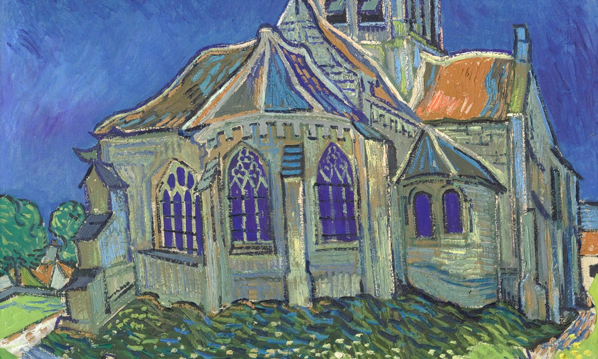 Van Gogh’s astonishingly bold painting of the church at Auvers, now on show in Amsterdam