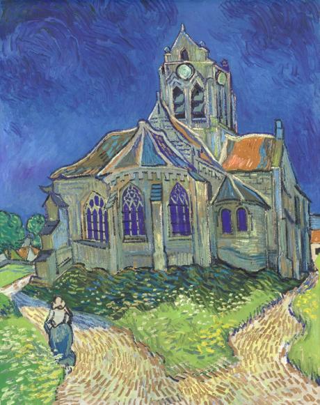  Van Gogh’s astonishingly bold painting of the church at Auvers, now on show in Amsterdam 