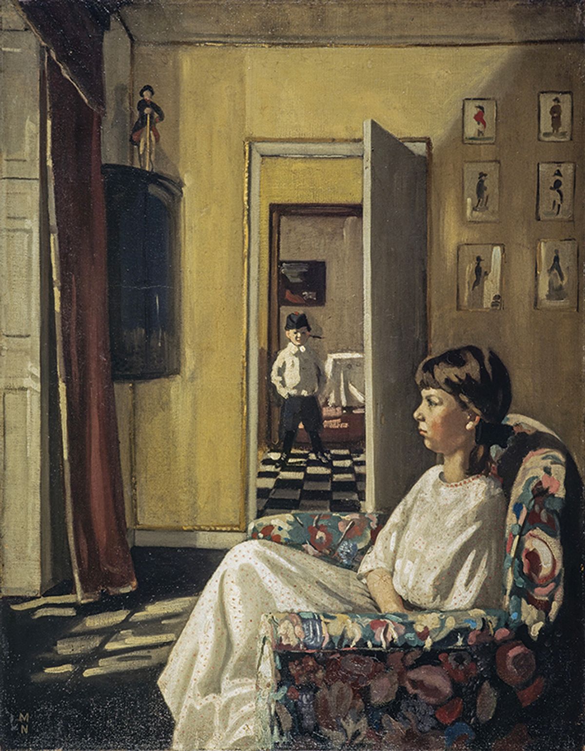 The Grange (around 1911) shows the artist’s children Kit and Nancy in their Sussex home
Photo: Antonia Reeve, © Scottish National Gallery
