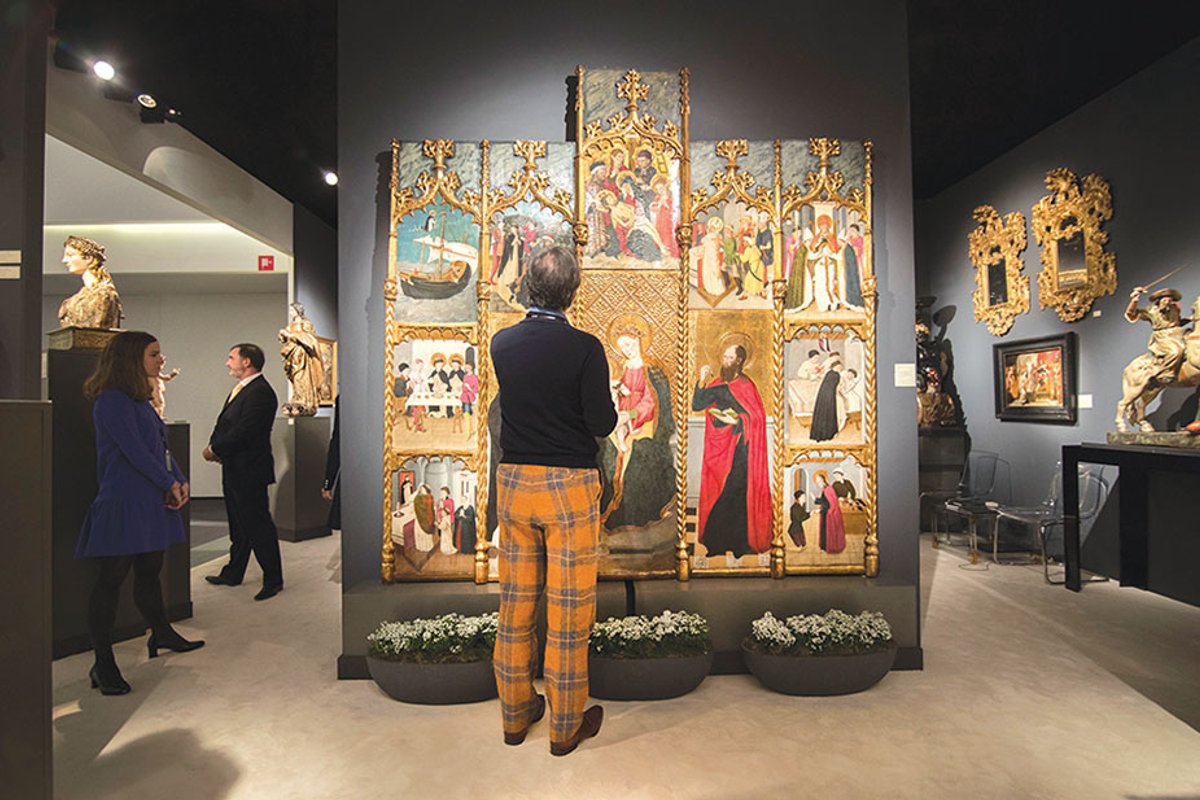 Lopez De Aragon’s stand at last year’s Tefaf Maastricht—the gallery has exhibited at the fair for the past 20 years © Loraine Bodewes