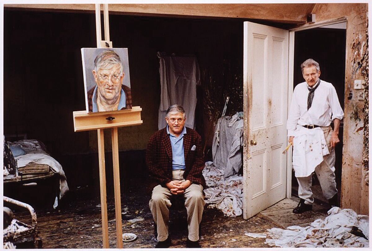 David Dawson's photograph of the artists David Hockney and Lucian Freud. The pair have been among the most popular in London this millennium © David Dawson
