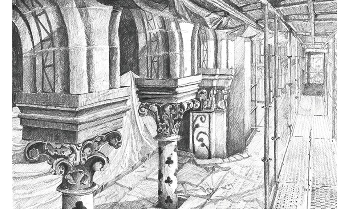 The architecture graduate tasked with recording Notre-Dame’s renovation—in pencil and chalk The architecture graduate tasked with recording Notre-Dame’s renovation—in pencil and chalk