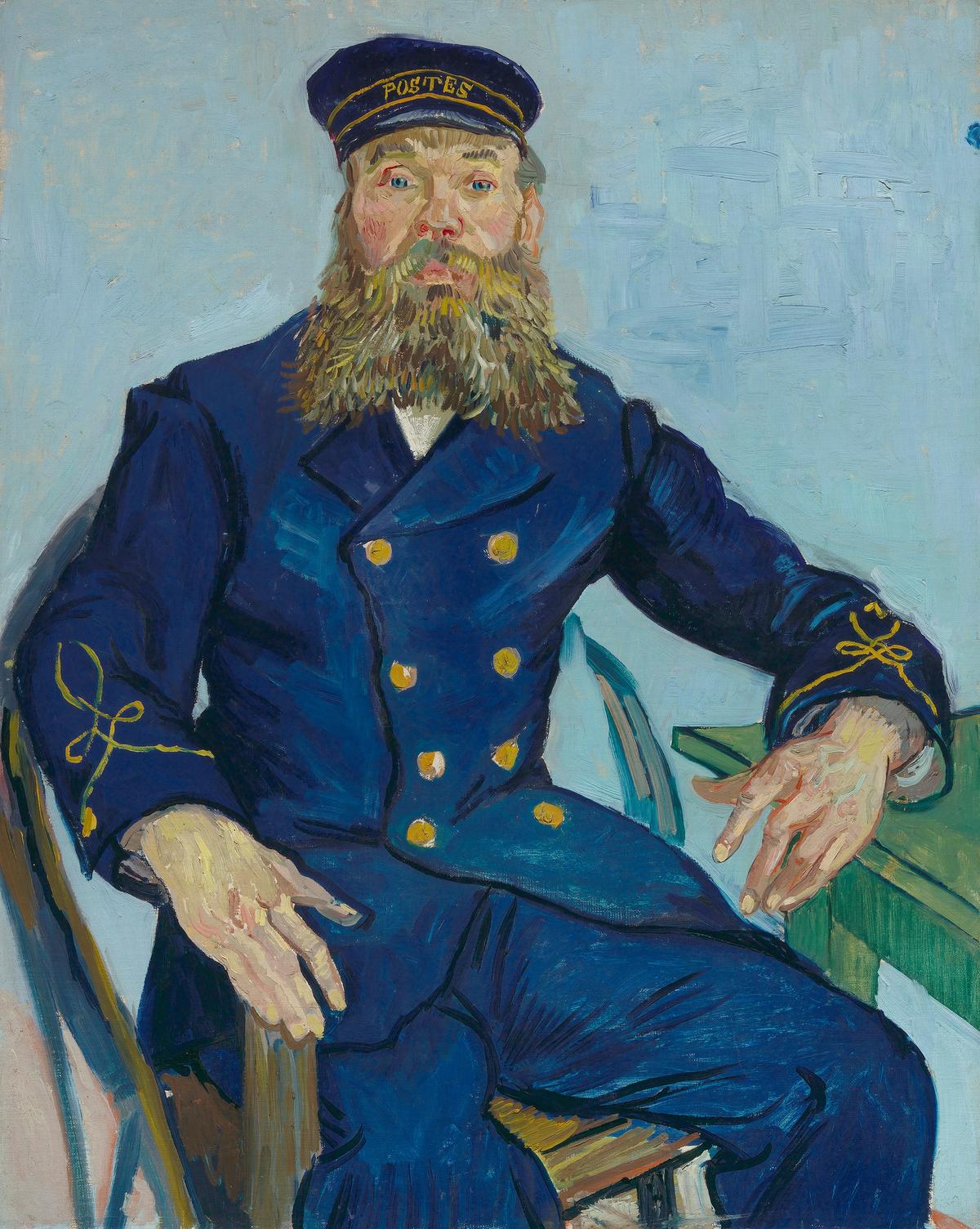 Van Gogh’s Postman Joseph Roulin (July-August 1888) © Museum of Fine Arts, Boston (gift of Robert Treat Paine 2nd)