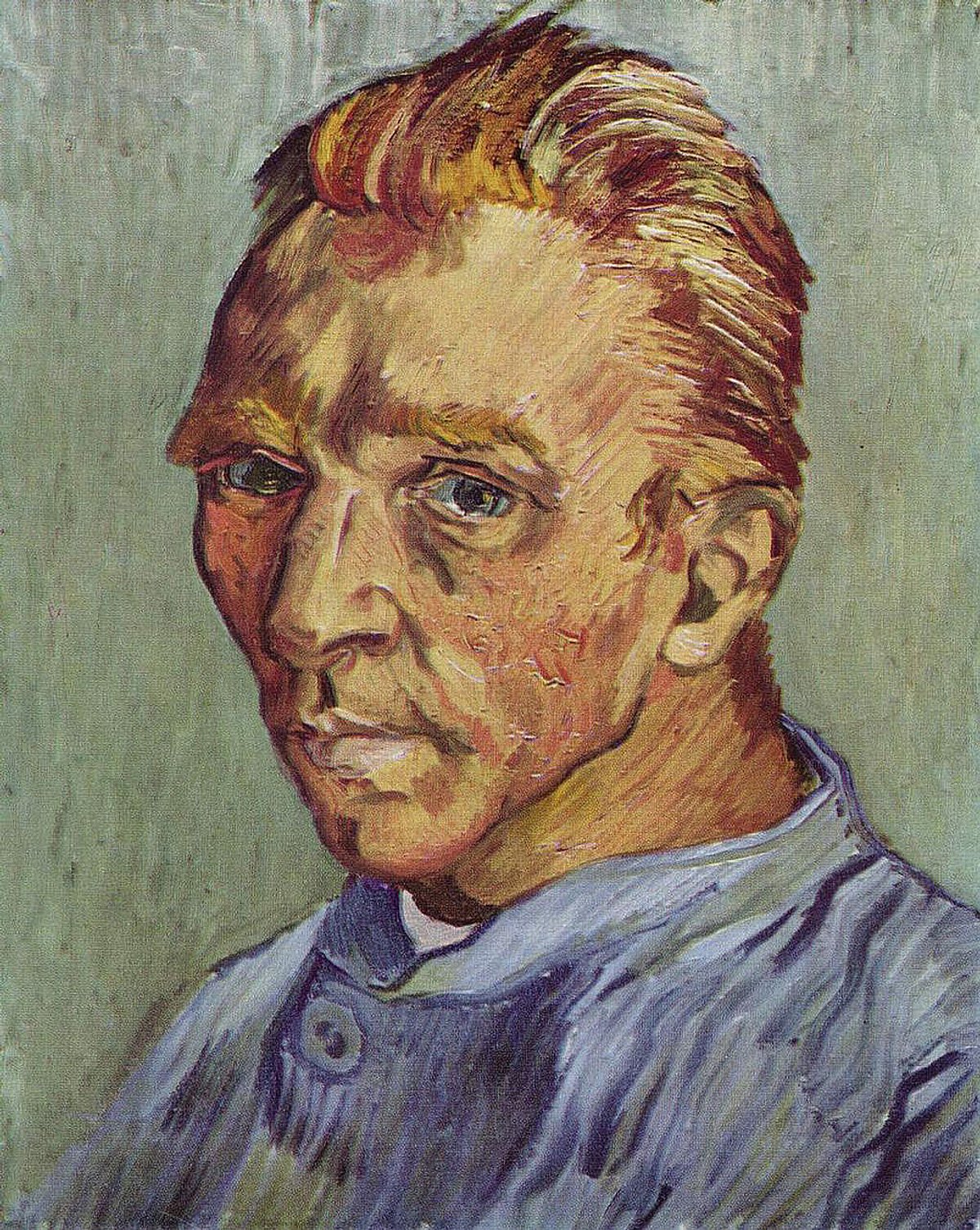 Van Gogh’s Portrait de l’artiste sans barbe (1889) sells for $71.5m in 1997 at Christie’s, New York, becoming the third most expensive painting ever sold at auction