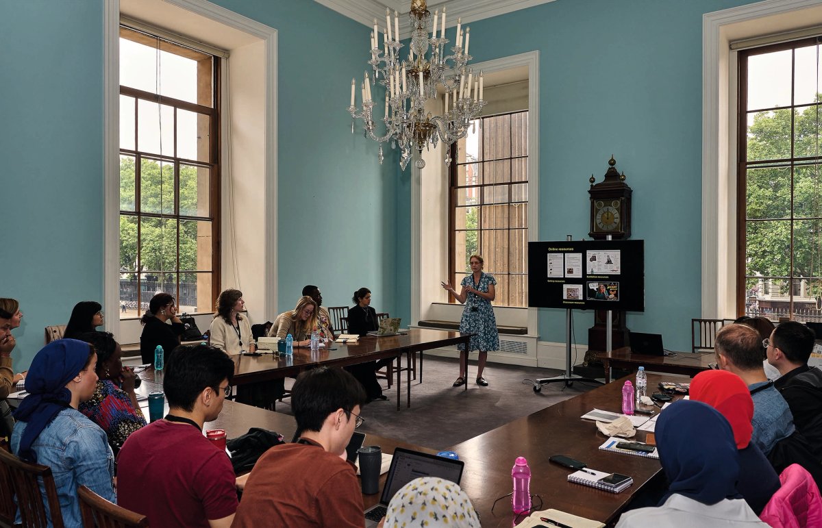 A session of the British Museum’s International Training Programme focuses on how institutions around the world can engage with primary schools © The Trustees of the British Museum