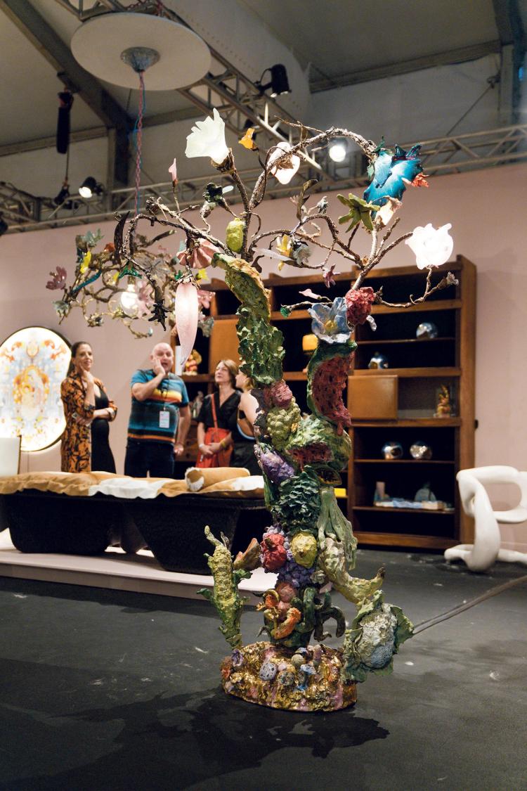 Mushrooms, moss and disco ball mirrors our seven favourite works from Design Miami