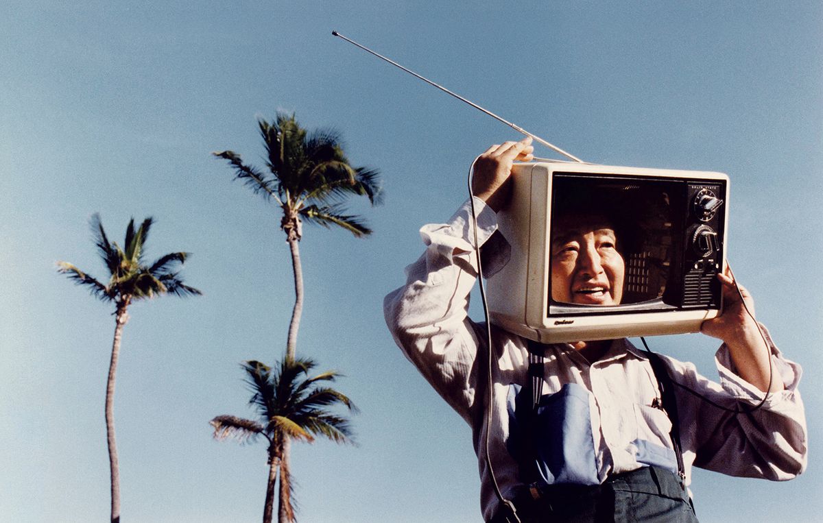 While living in south Florida, Nam June Paik created two commissions for Miami International Airport Photo: Brian Smith; Courtesy of the artist