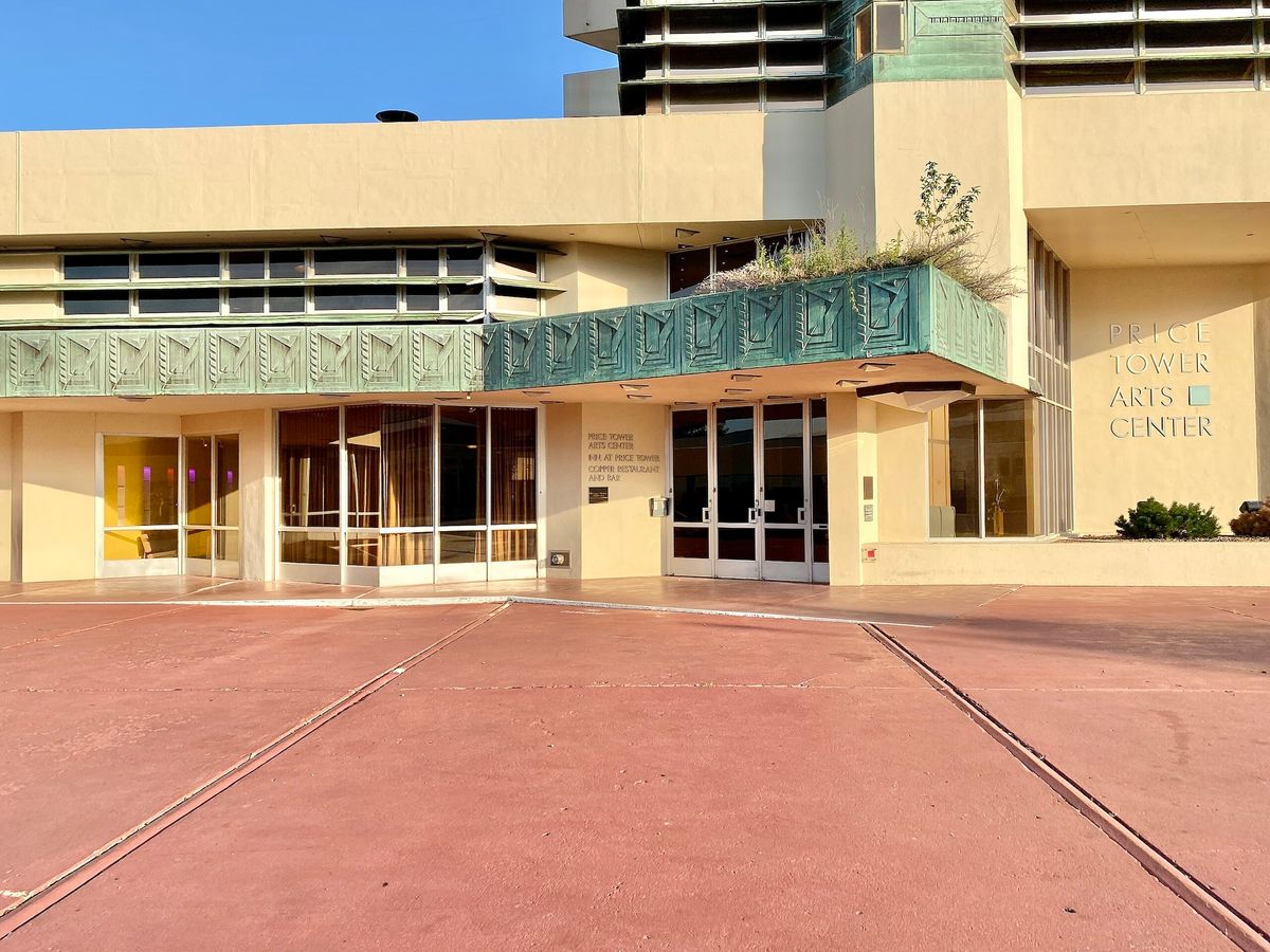 The Price Tower’s entrance court Photo: Warren LeMay via Flickr