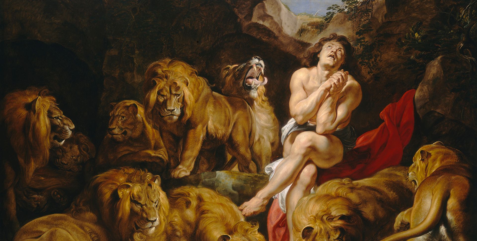 Peter Paul Rubens, Daniel in the Lions' Den (around 1614-16) Courtesy of the Fine Arts Museums of San Francisco