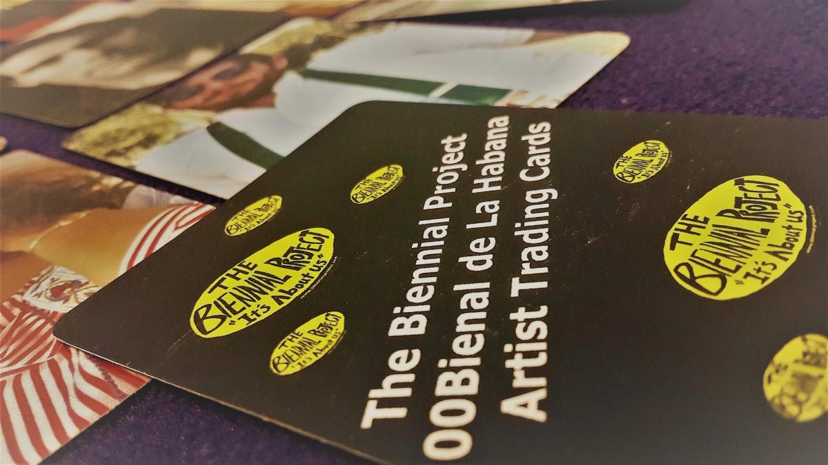 "It's about us": artist trading cards at the #00Bienal in Havana