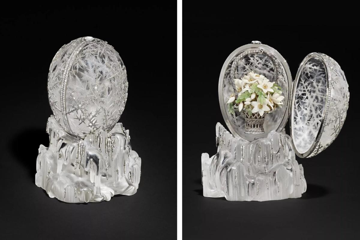 The egg was among around 50 commissioned by Russia’s imperial family between 1885 and the eve of the Russian Revolution in 1917
Courtesy of Christie's