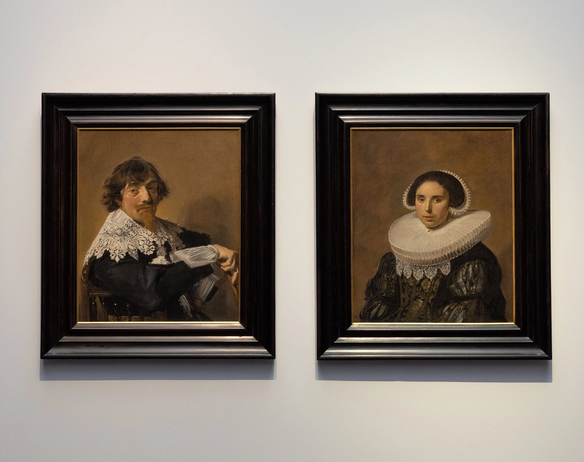 Frans Hals’ Portrait of Jan van de Poll (around 1637) and Portrait of Duifje van Gerwen (around 1637)