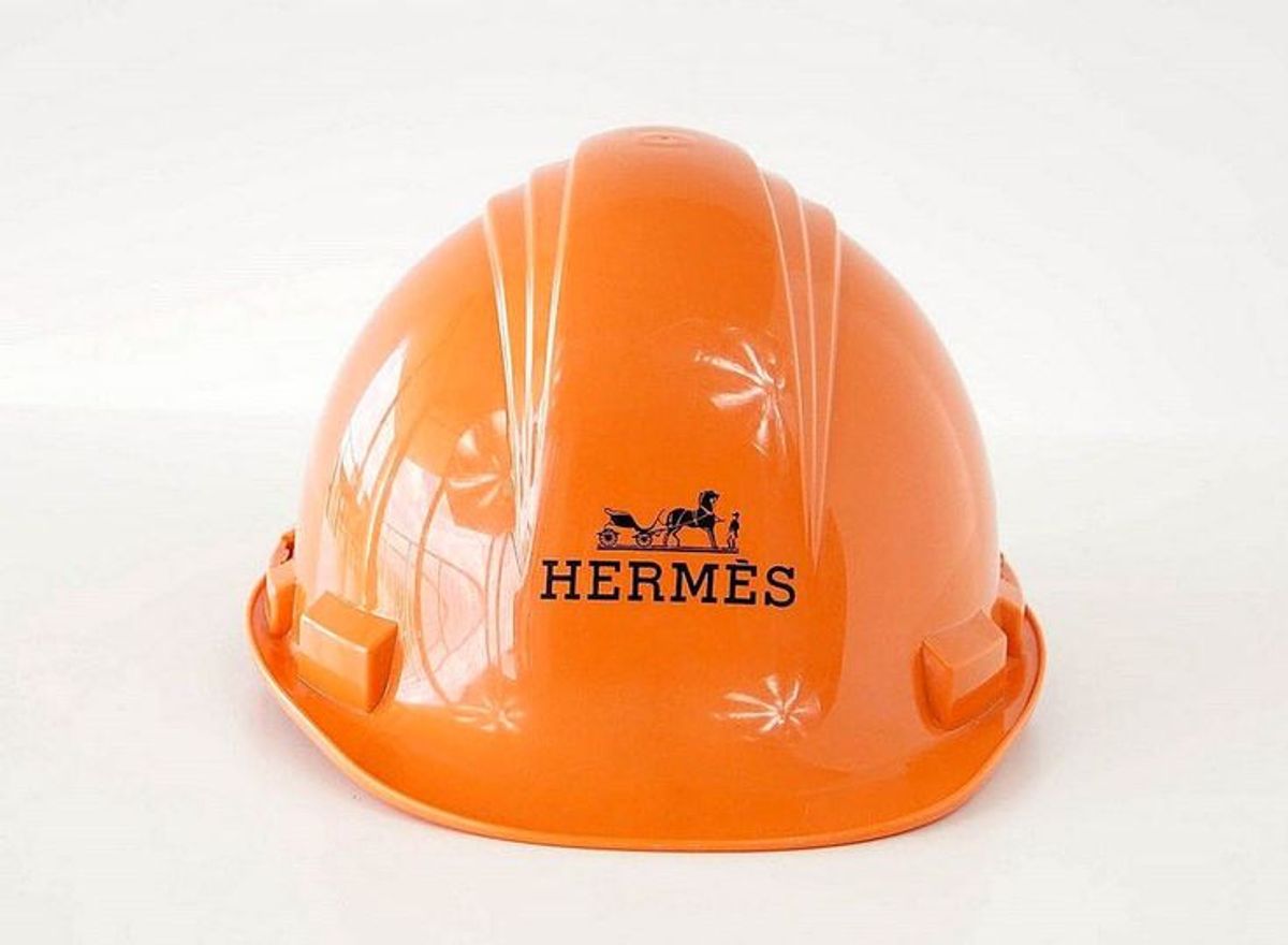 Hermès hard-hats are selling at Christie’s for between $4,000 to $8,000