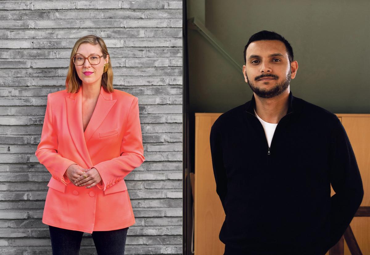 Elena Filipovic (left) has been part of the Basel art scene for ten years, starting at the Kunsthalle, while Mohamed Almusibli (right) is a relative newcomer, until recently heading an arts body in Geneva Filipovic: Lucia Hunziker; Almusibli: Mathilde Agius