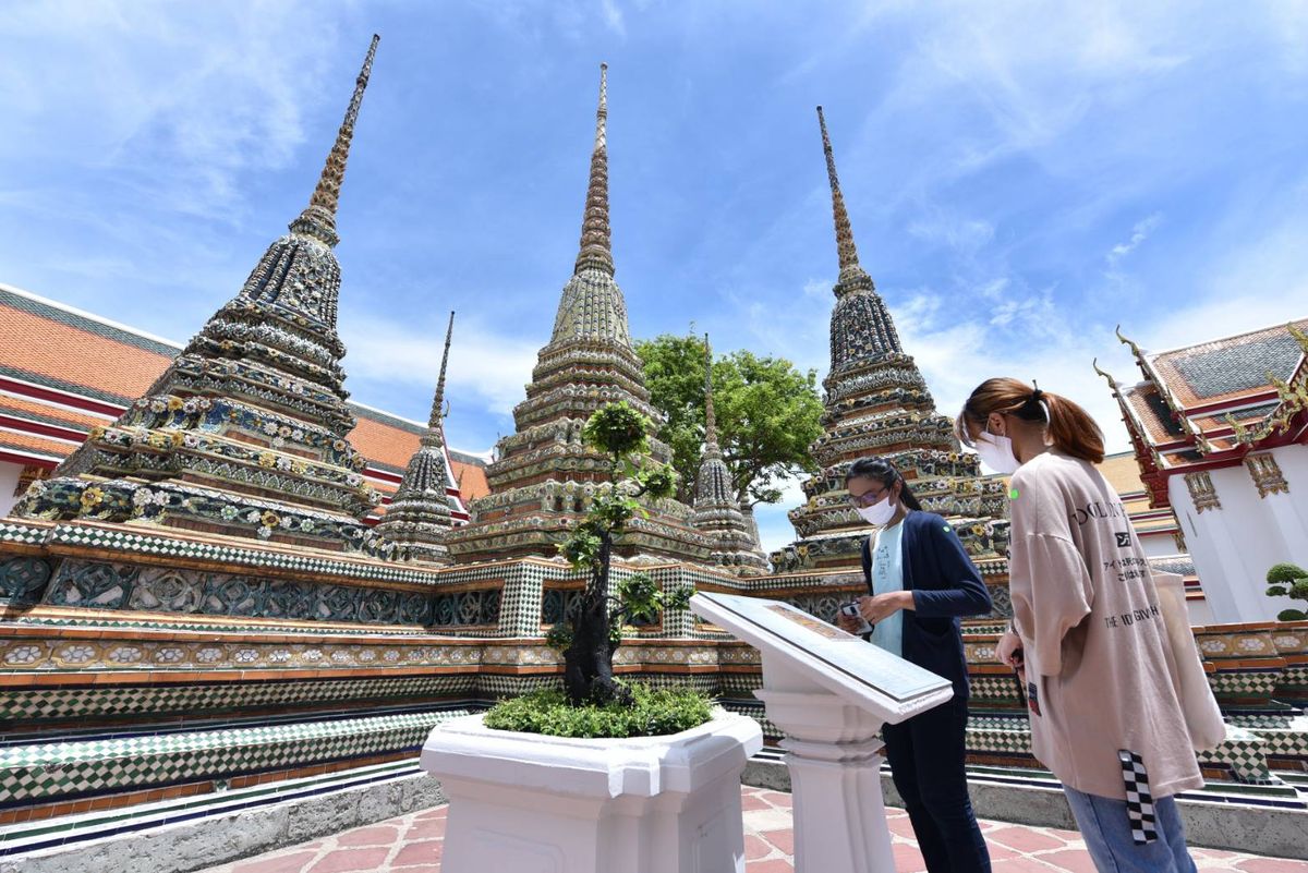 Wat Pho—or the Temple of the Reclining Buddha in Bangkok—is one of the venues for the biennale Photo courtesy of Bangkok Art Biennale