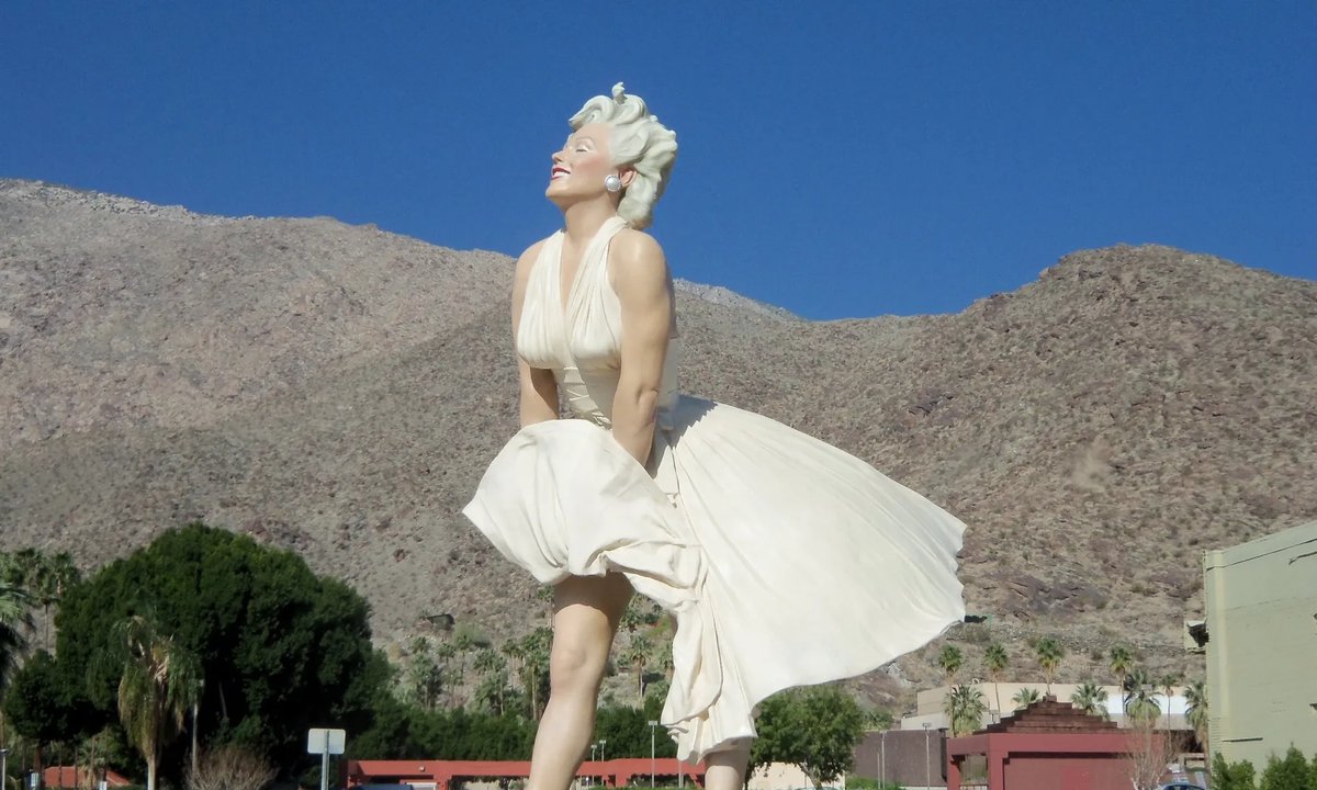 The Charred Remains of the Palm Springs' Playground where Marilyn Monroe  was Discovered