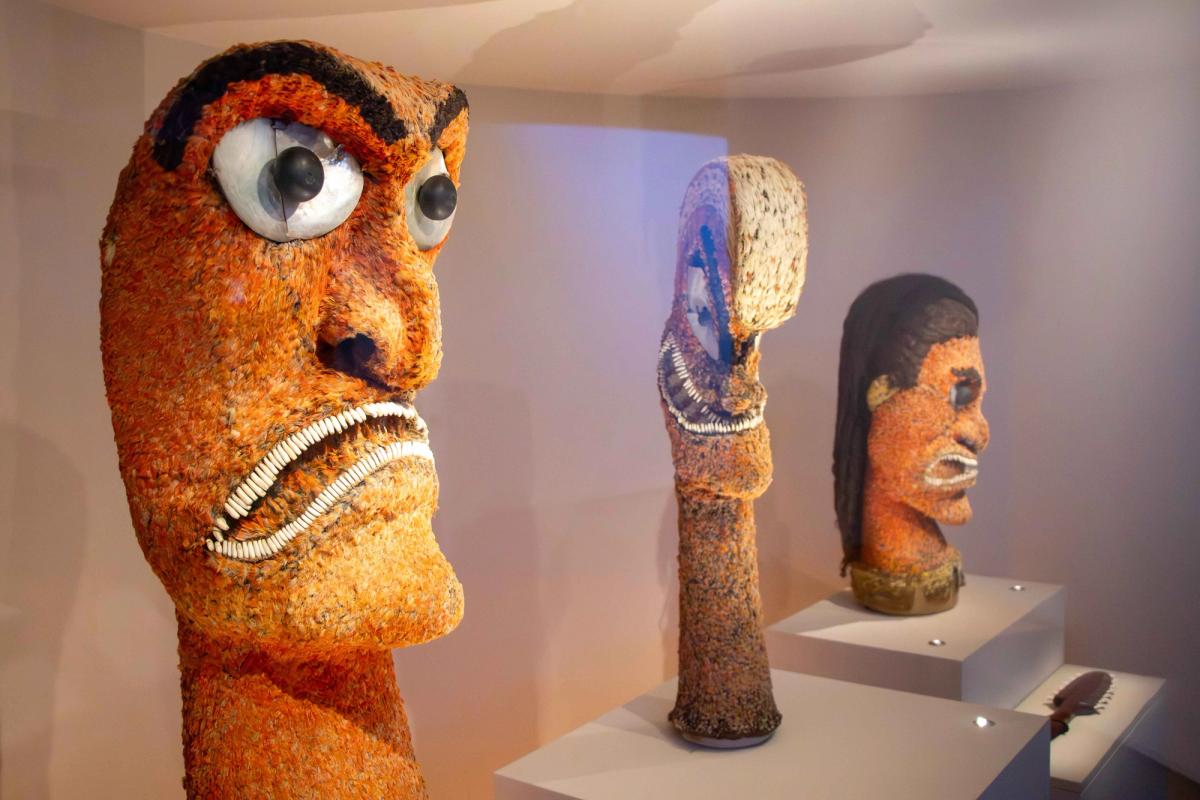 A display of Akua hulu manu (feathered-gods) at the British Museum’s Hawaiʻi: a kingdom crossing oceans exhibition
© The Trustees of the British Museum. Photo: MKH