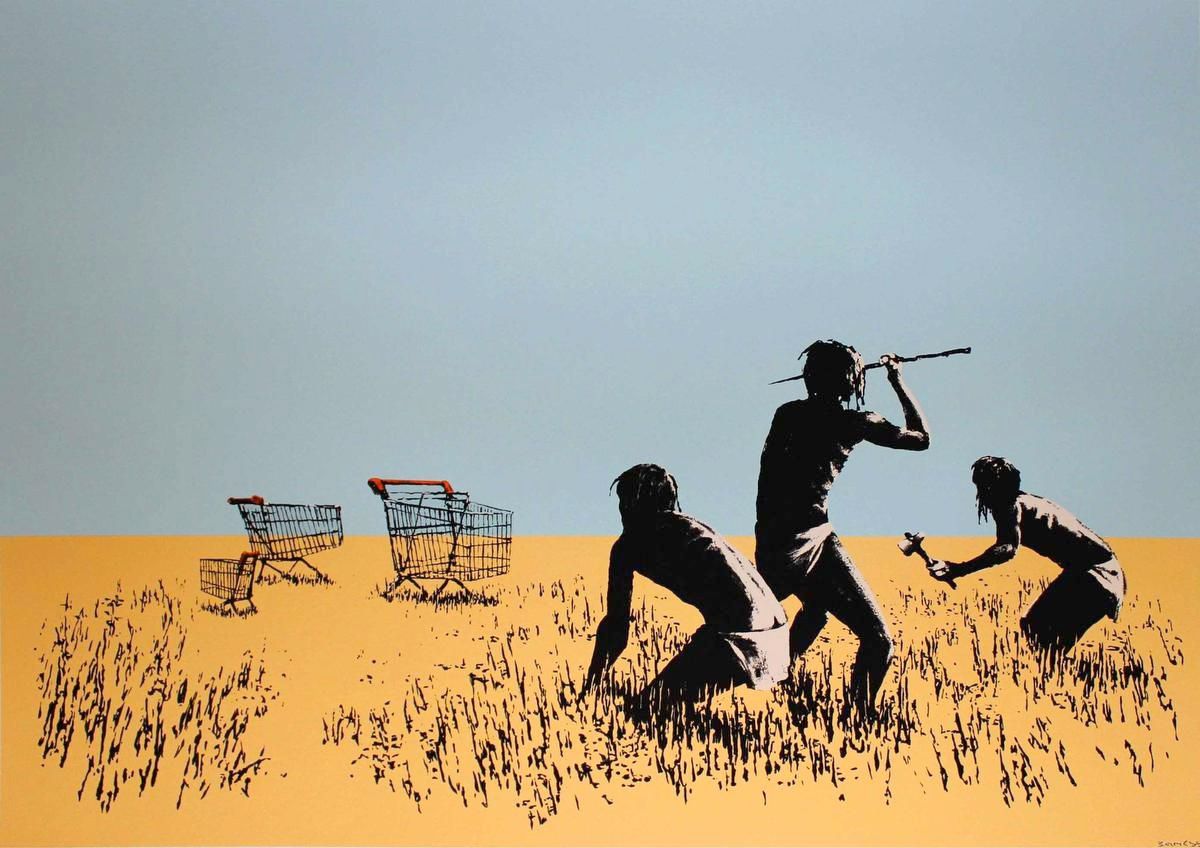 Banksy's Trolley Hunters