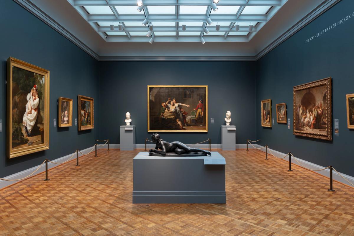 Installation view of French Neoclassical Paintings from The Horvitz Collection at the Art Institute of Chicago, 2024 Art Institute of Chicago
