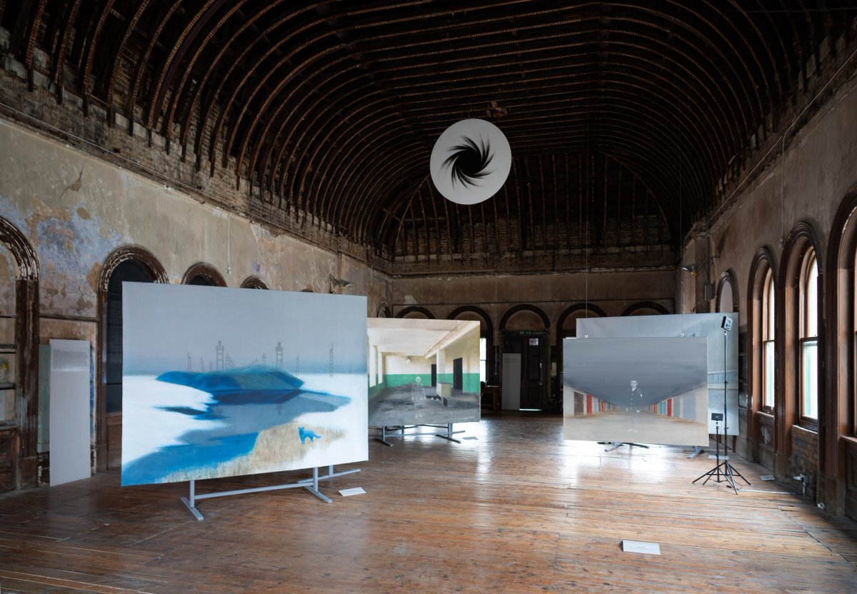 Pavel Otdelnov's exhibition Hometown at the Old Waiting Room at London’s Peckham Rye Station runs until the end of the week © the artist