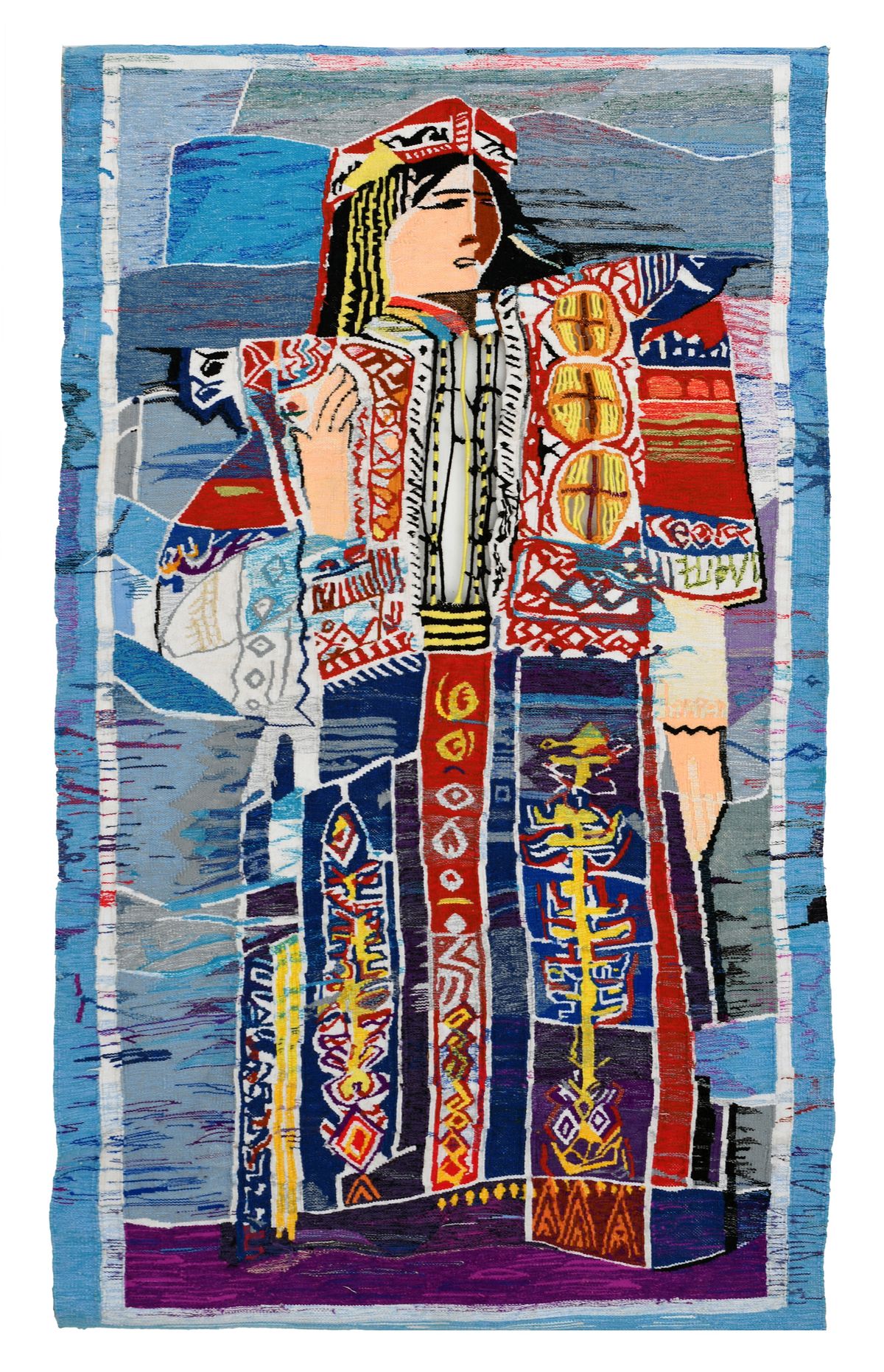 Safia Farhat's tapestry Amités, now part of the Barjeel Art Foundation Collection Image courtesy of Galerie El Marsa